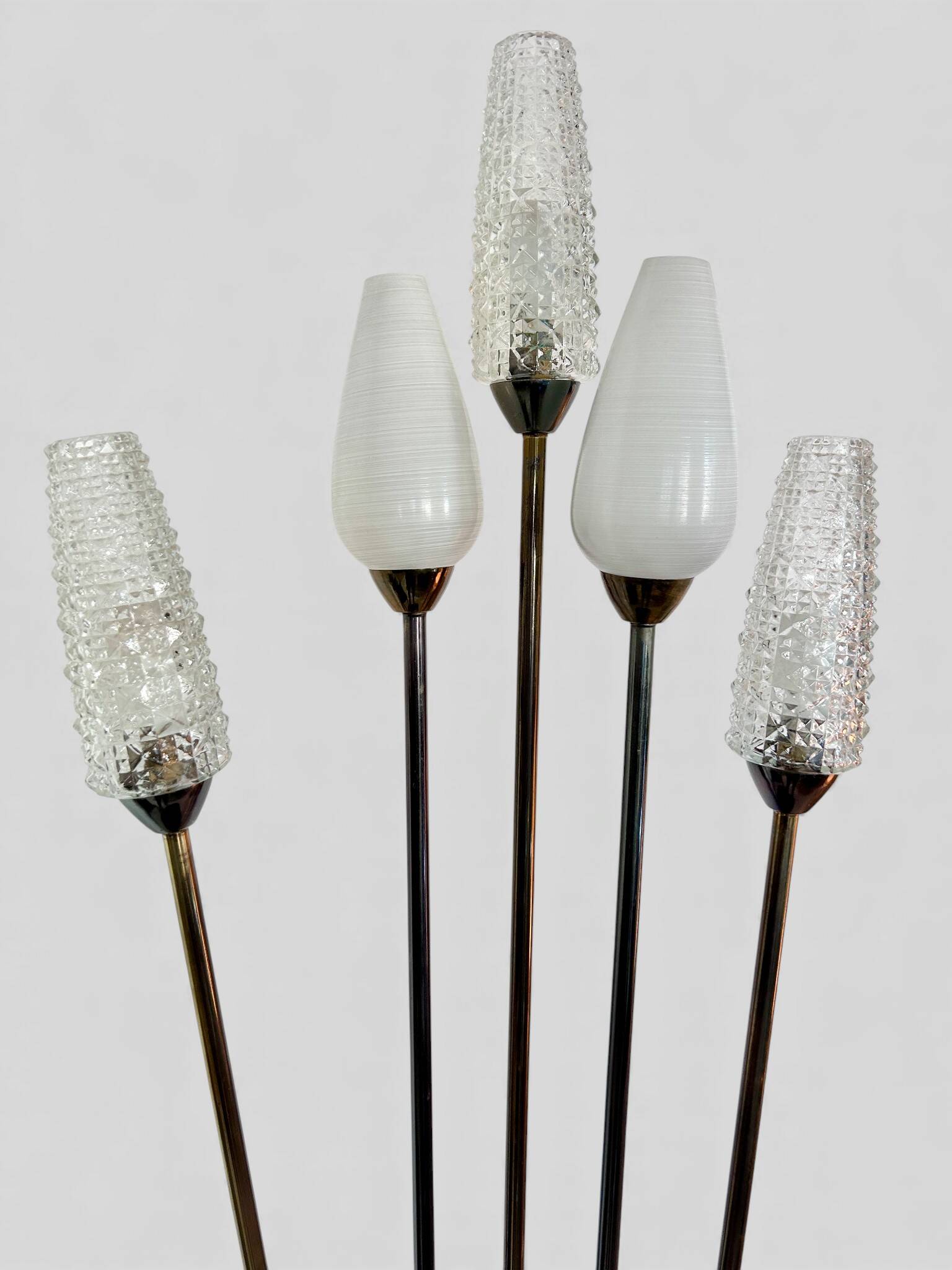 Vintage tripod 5-light floor lamp/reading lamp, 1960s