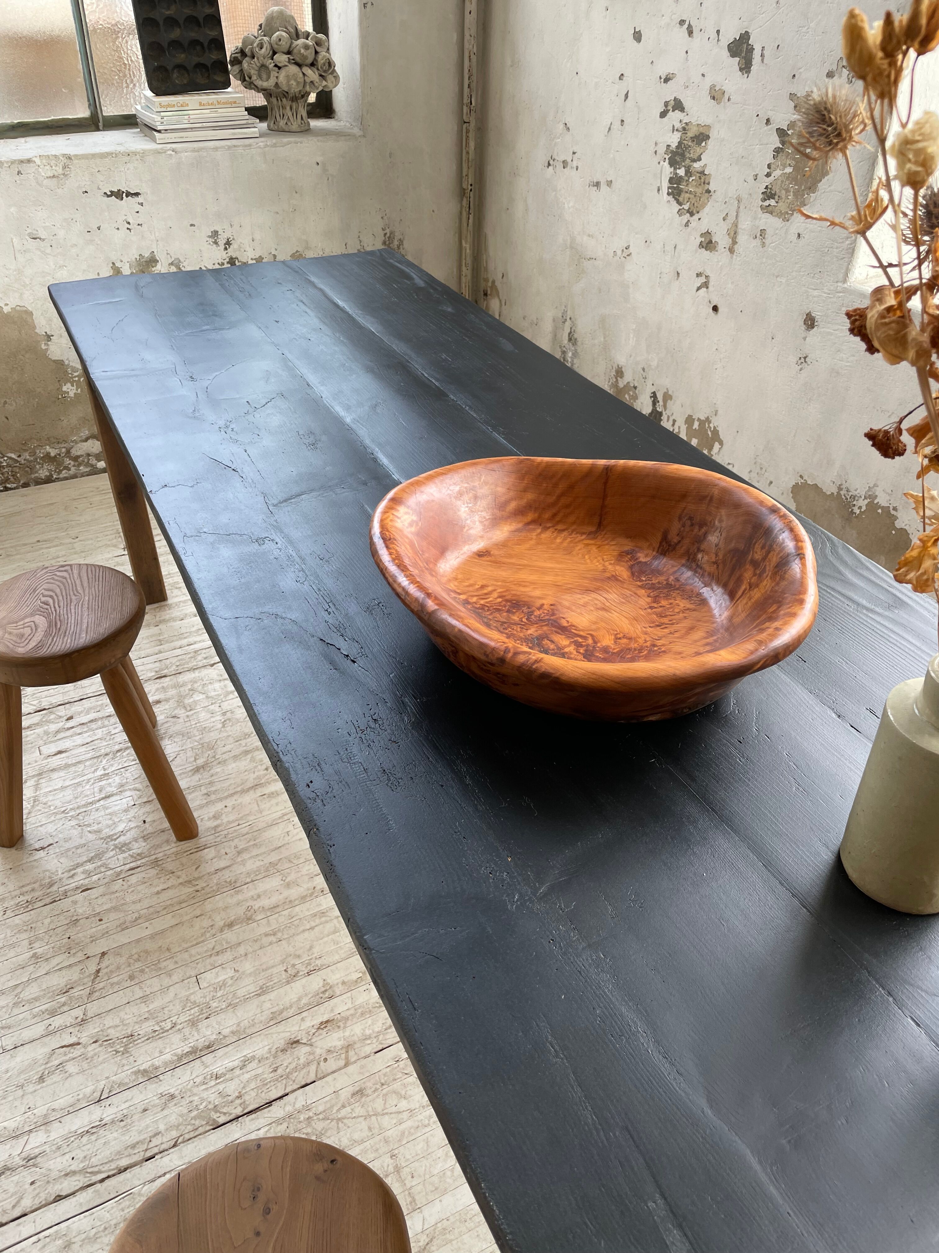 Black pine farm table 250 cm