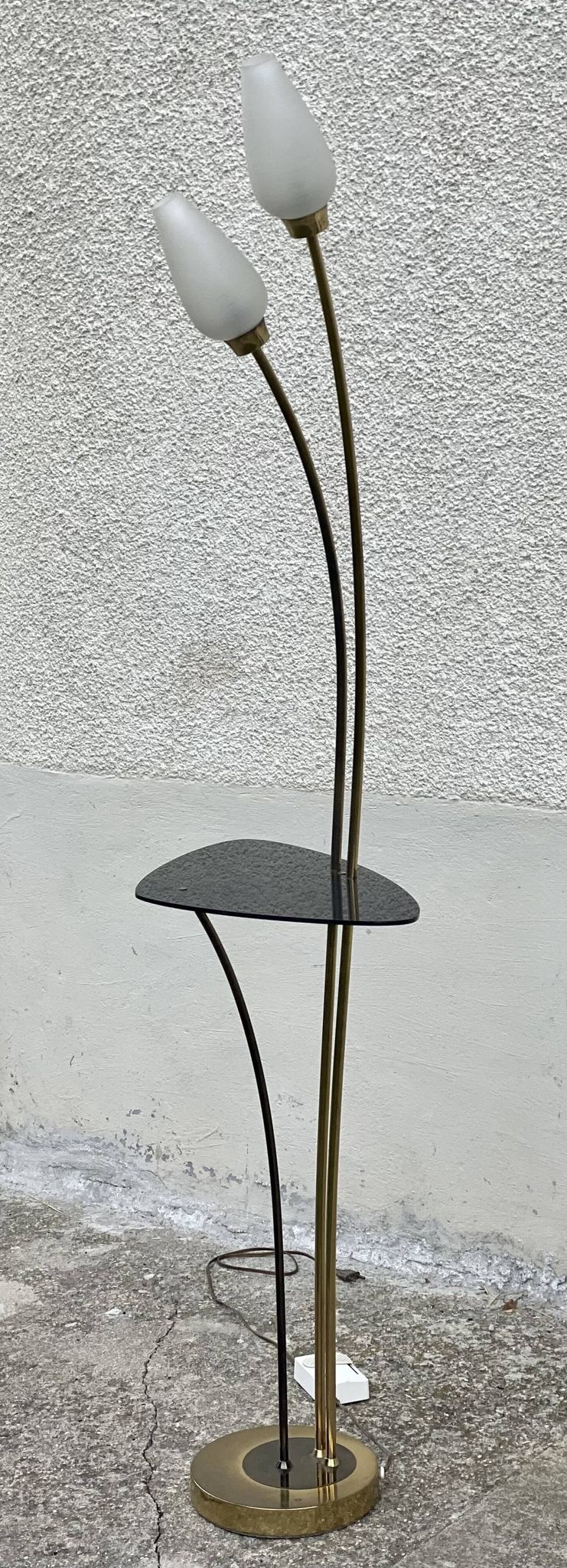 Arlus vintage 1950 reed floor lamp