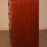 Bombé commode in mahogany from the early 19th century.