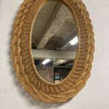 Rattan mirror 1960