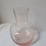 Pink glass vase