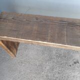 Old solid wood bench