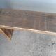 Old solid wood bench