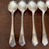 12 small silver metal spoons