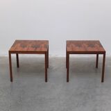 Pair of side tables in rosewood by Wilhelm Renz, 1960s