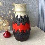 Vase Bay Keramik fat lava West Germany 7030