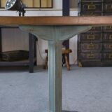 Table bistrot Art déco en chêne massif 1930's