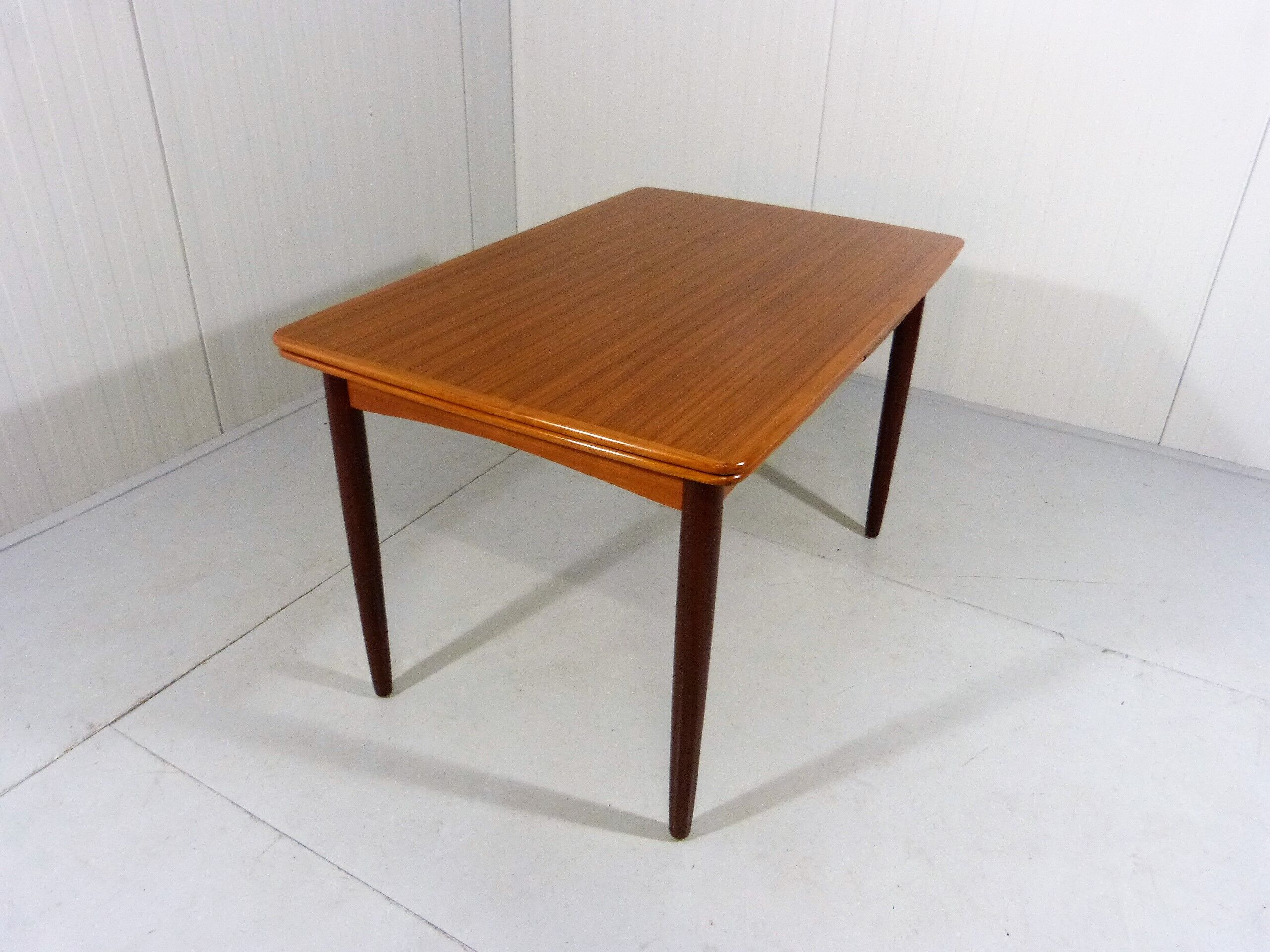 Danish teak extensible dining table, 1960’s