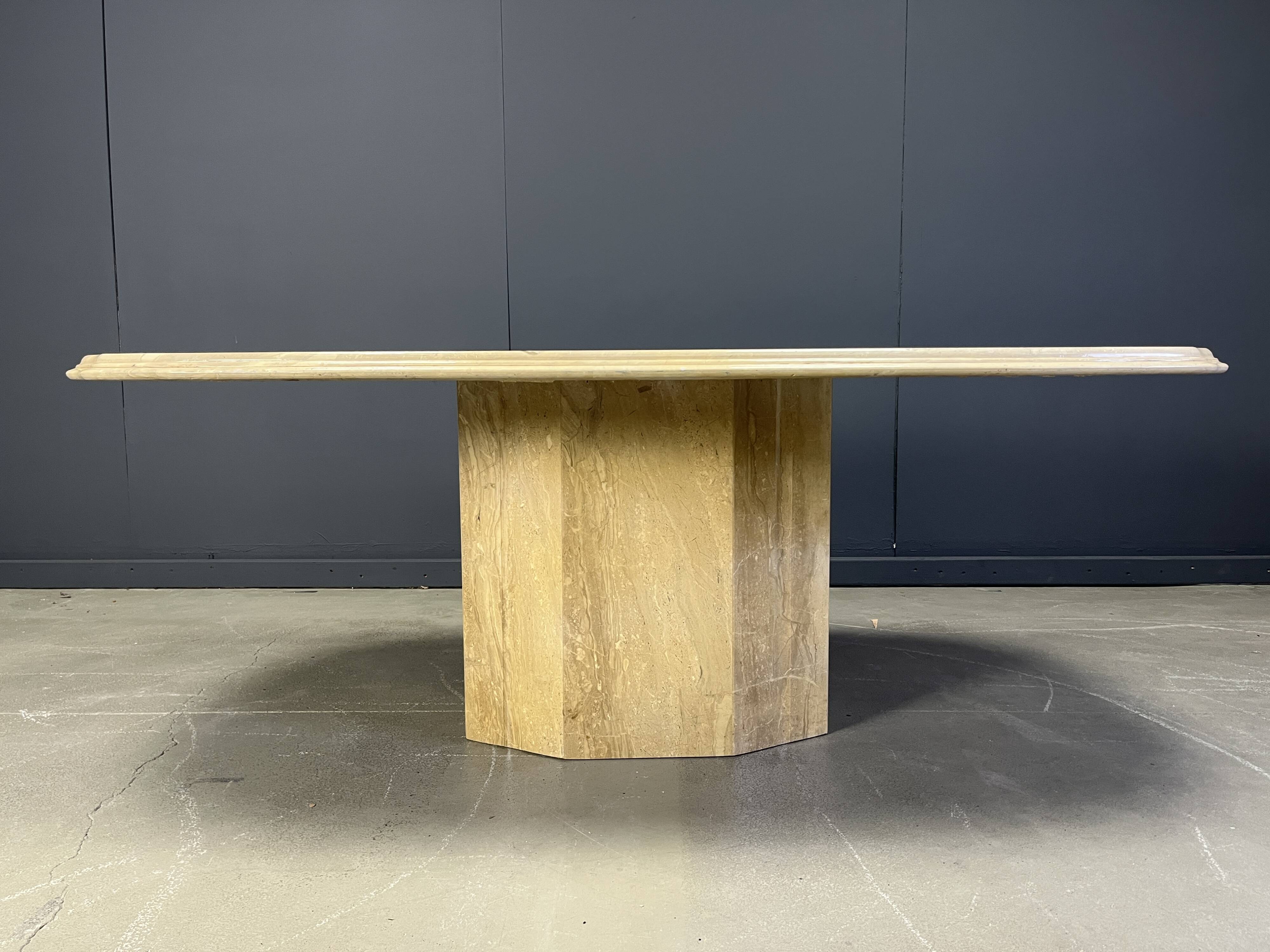 Vintage marble dining table, 1970s