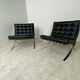 Pair of chairs Barcelona vintage Ludwig Mies Van der Rohe