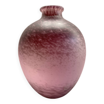 Marmoreal vase by André Delatte Nancy France