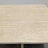 Coffee table or side table in travertine, Italy around 1970.