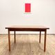 Extendable mid century teak dining table with pull out leaves, denmark, 1950s