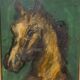 Thoroughbred Horse Portrait Oil Painting