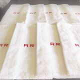 Lot de 9 serviettes de toilettes anciennes monogramme ar