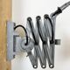 Grey Industrial Scissor Wall Lamp from Elektroinstala, 1960s