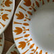 6 assiettes vintage tulipes sarreguemines