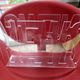 "News" magazine rack in transparent plexiglass, 1980s, vintage.