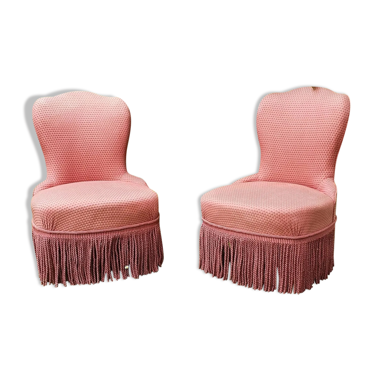 Pair of toad armchairs