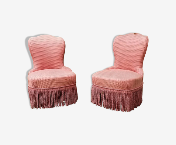 Paire de fauteuils crapaud