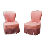 Pair of toad armchairs