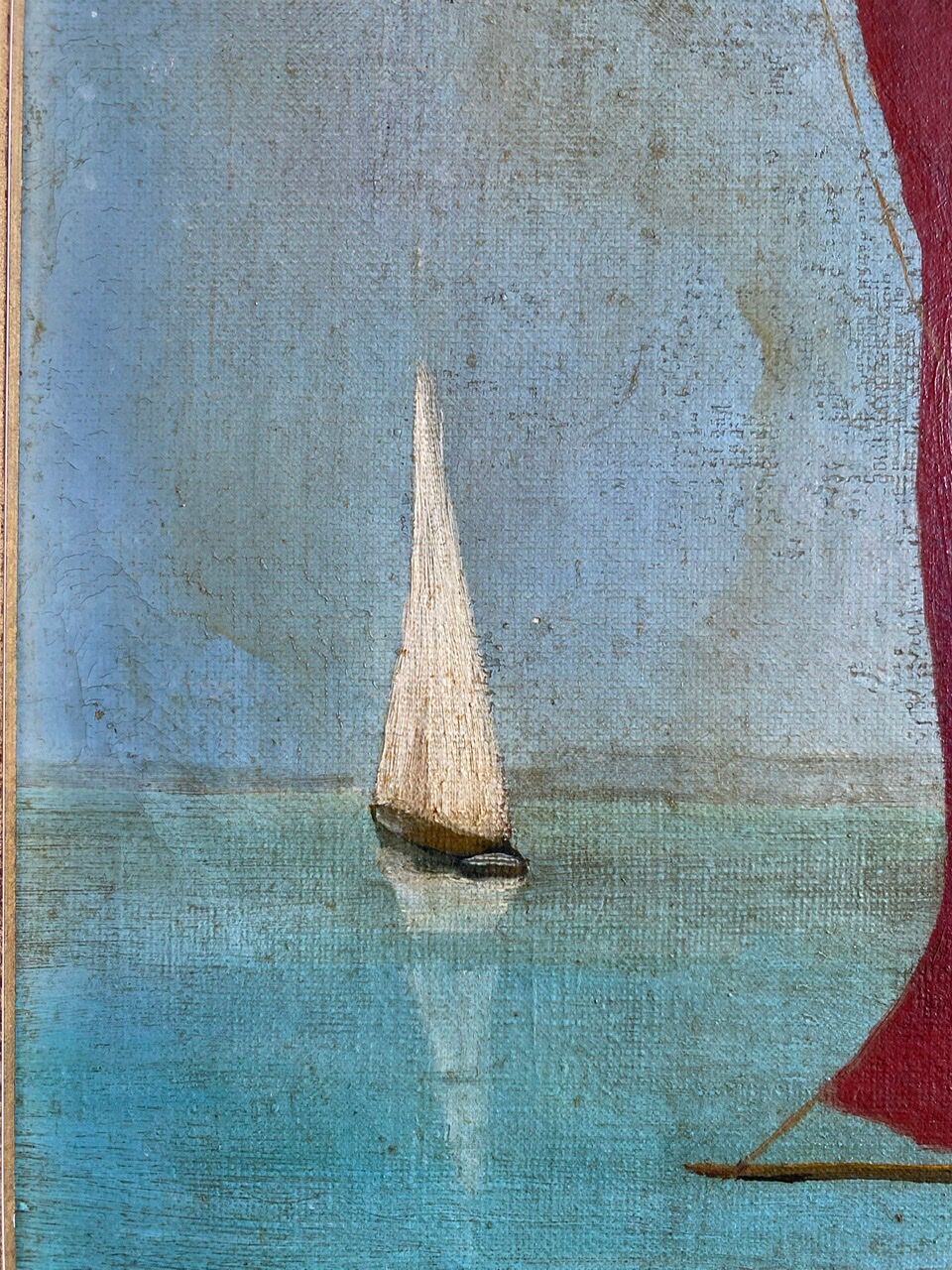 Old painting, Marine , signed 50/60s