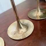 Suite of 5 Danish candle holders 50s