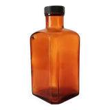 Old amber pharmacy bottle