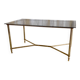 Brass coffee table and smoked glass 60s/70s