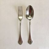 Set of 18 Christofle silver-plated cutlery, Printania model