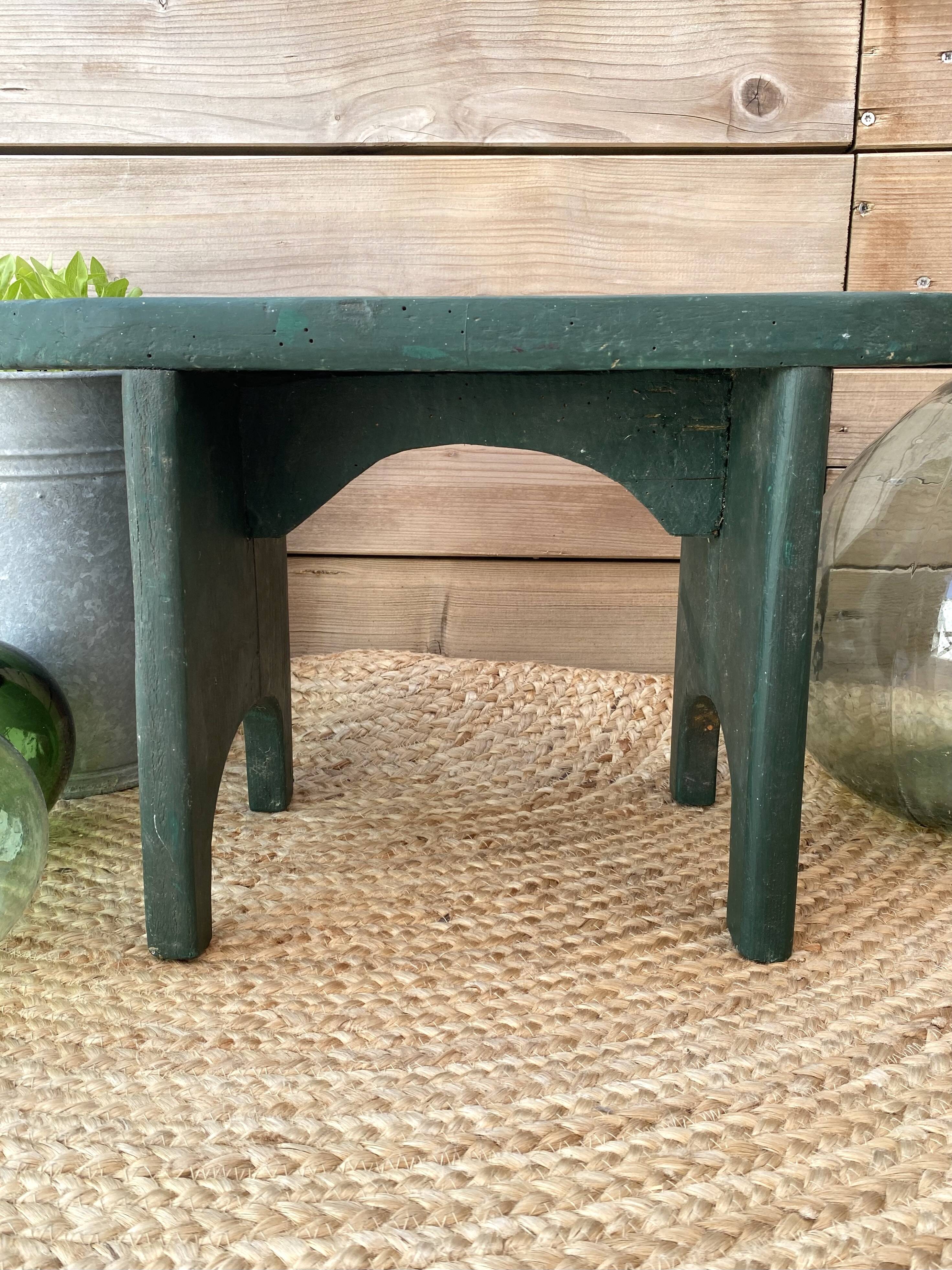 Small solid wood bench