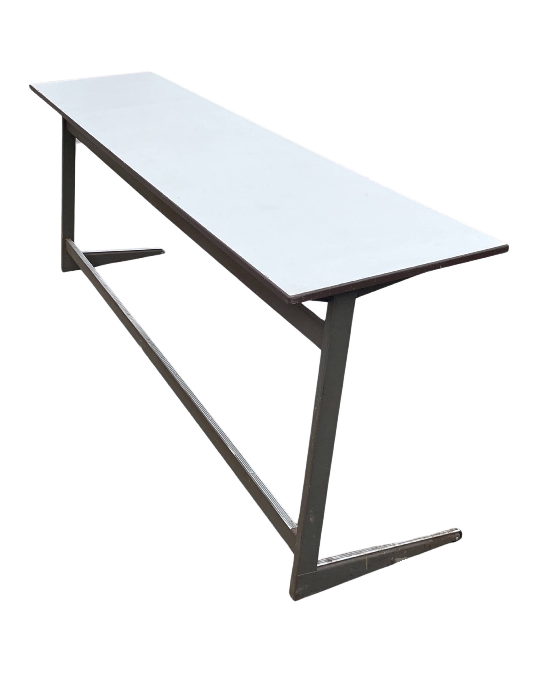 XXL industrial desk, minimalist design from the 50s