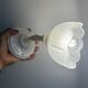 Vintage frosted glass tulip wall light
