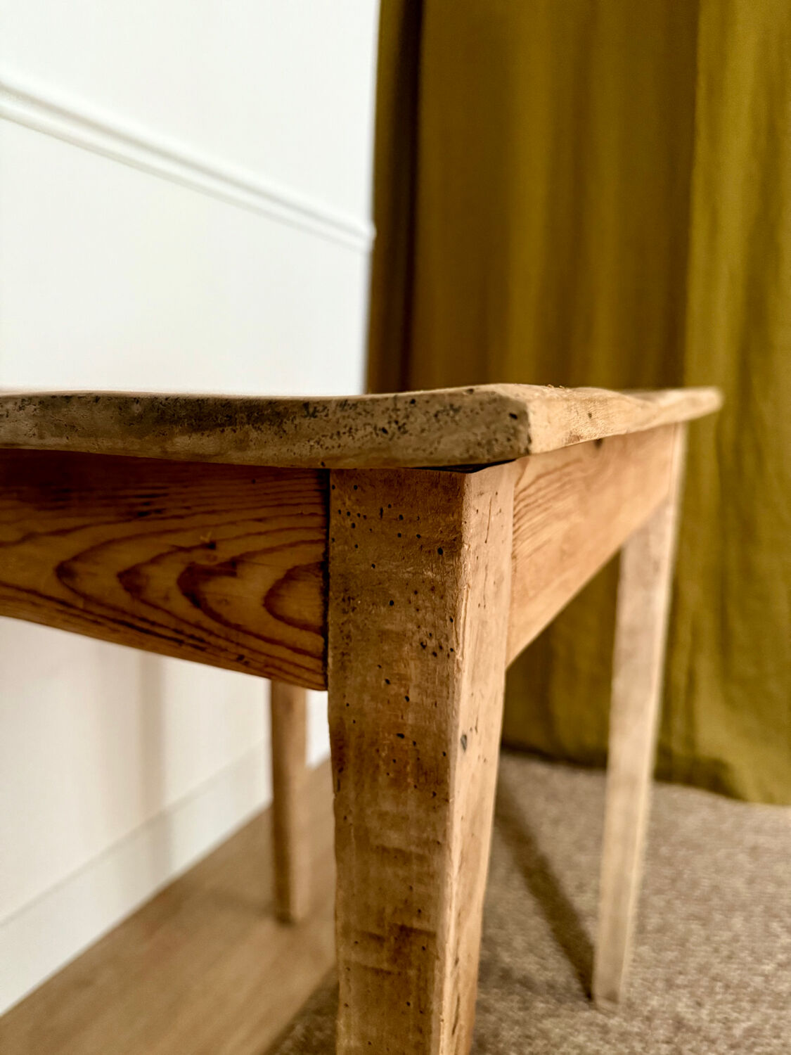 Renovated wooden side table or small desk