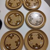 Set of 6 plates house art Sarreguemines