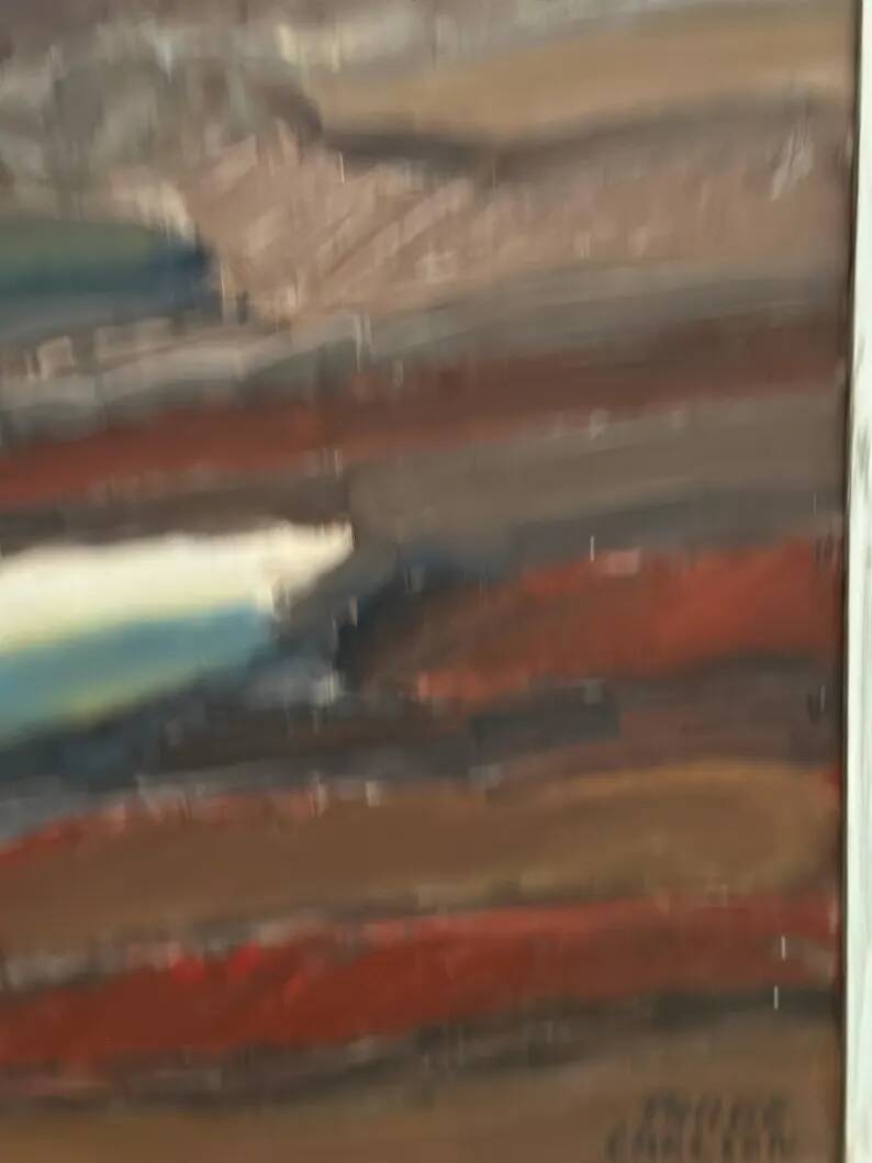 Original Swedish Oil on Panel – “Rustic Landscape” by Thage Carlson – Signed – Vintage & Framed – 72 × 61 cm (28.3" × 24")