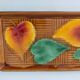 Cake dish ceramic majolica Sarreguemines France