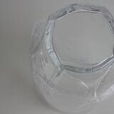 Set of 6 glass glasses leaf pattern