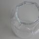 Set of 6 glass glasses leaf pattern