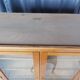 Vintage display bookcase in light oak