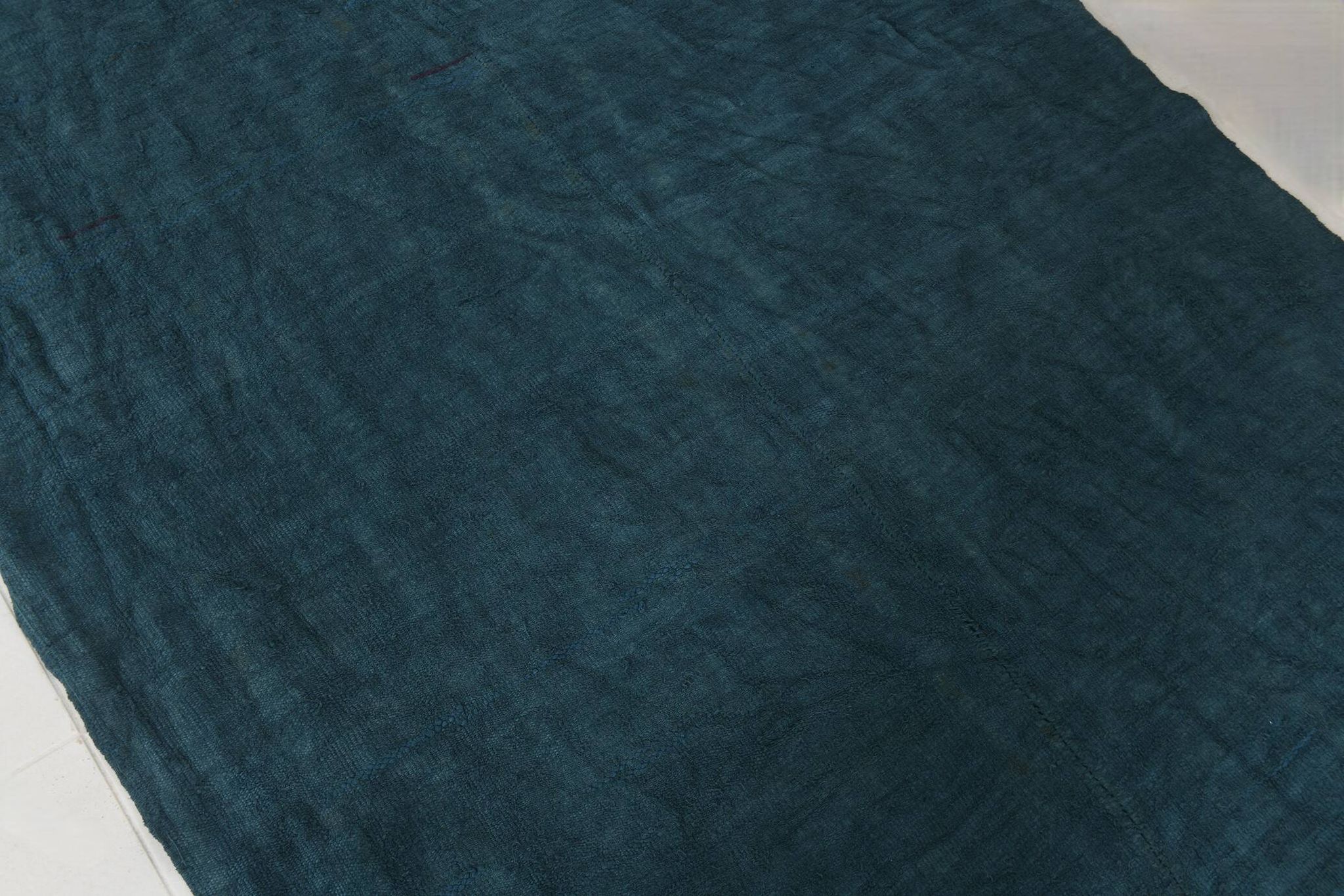 5x8 Midnight Blue Anatolian Turkish Kilim Rug, 157x230 Cm