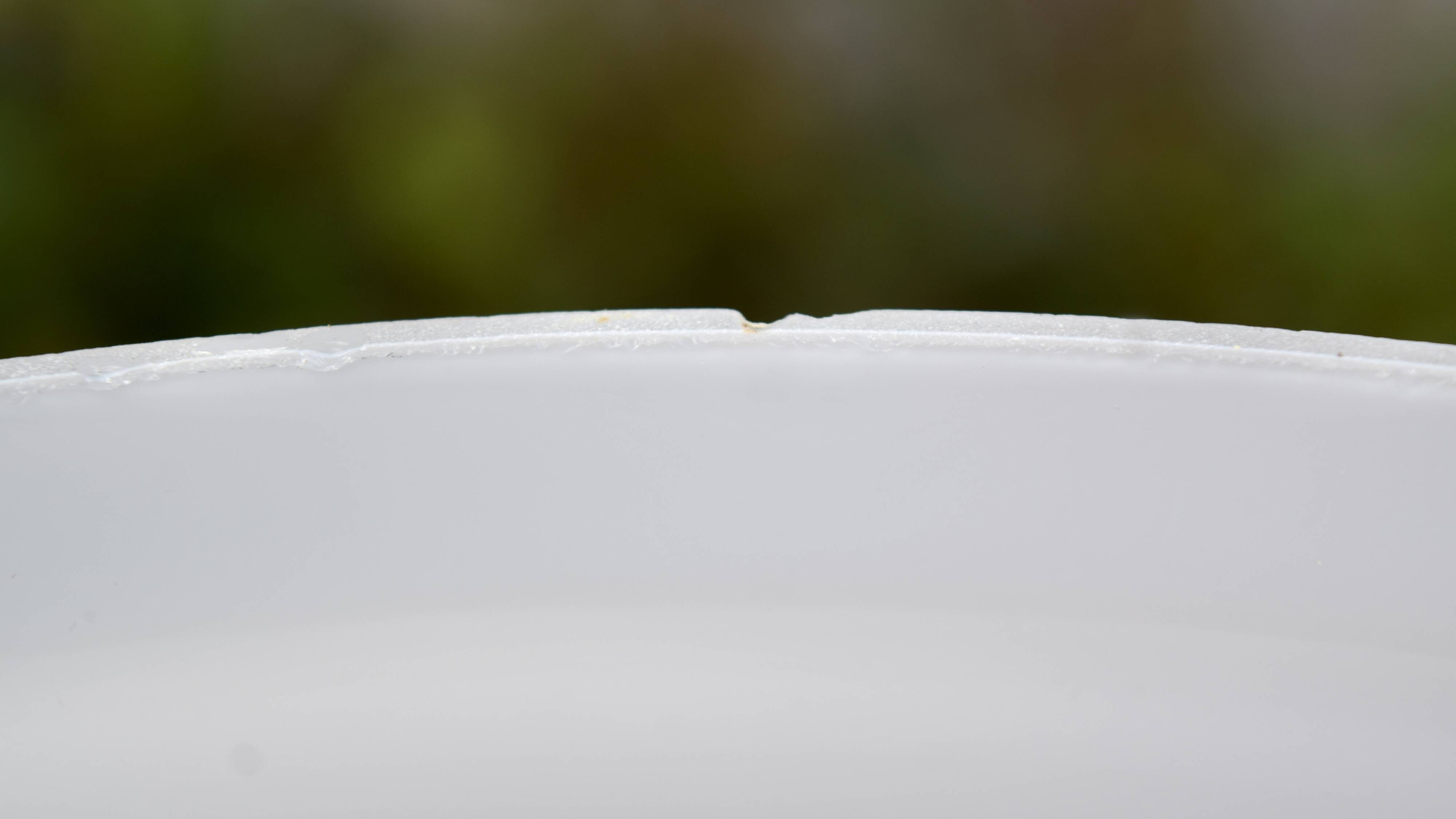 Large vintage lampshade in white opaline