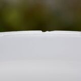 Large vintage lampshade in white opaline