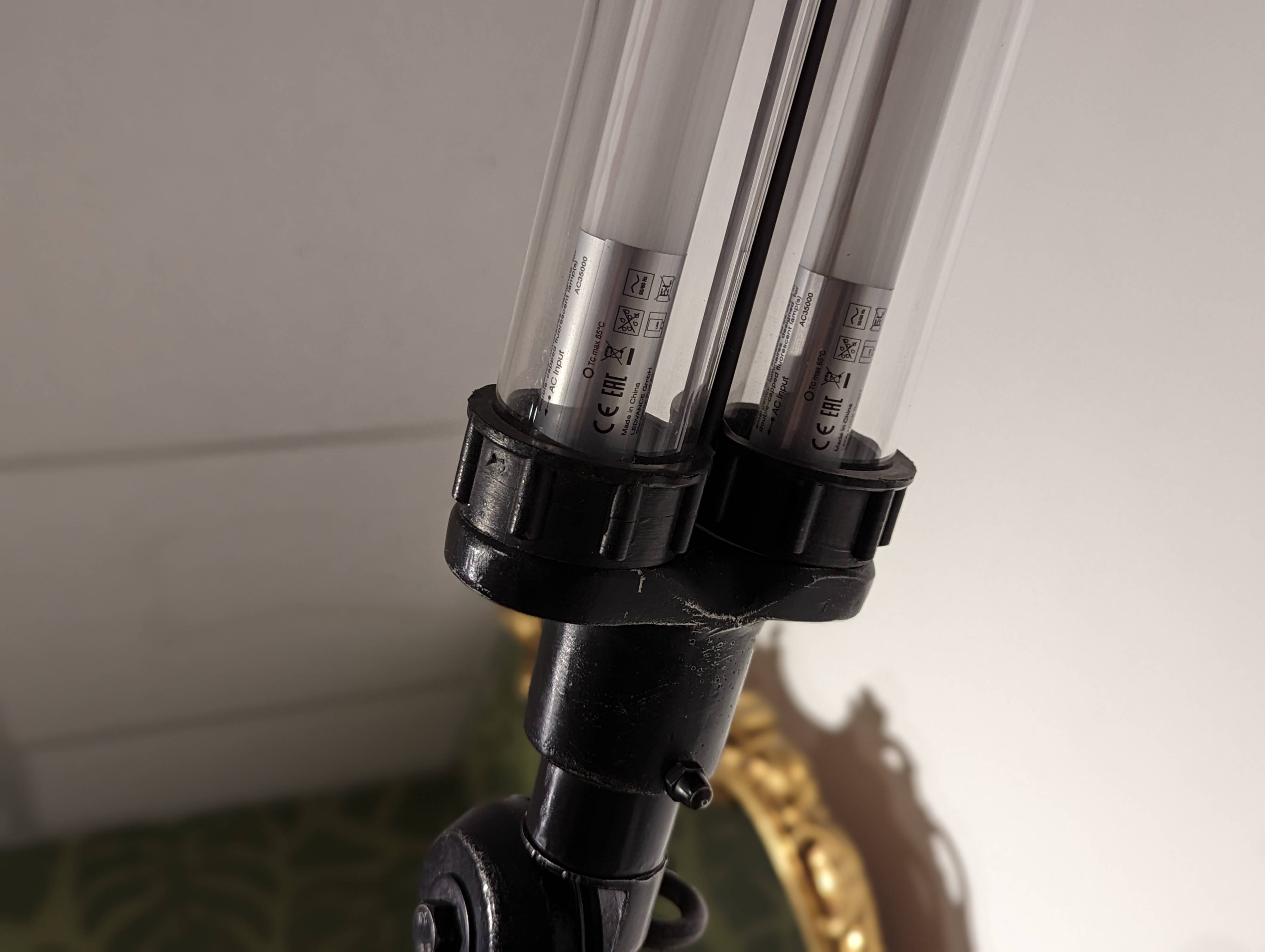 Toulemonde industrial floor lamp aeronautical garage