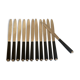 Set de 12 couteaux de bakélite et acier art déco