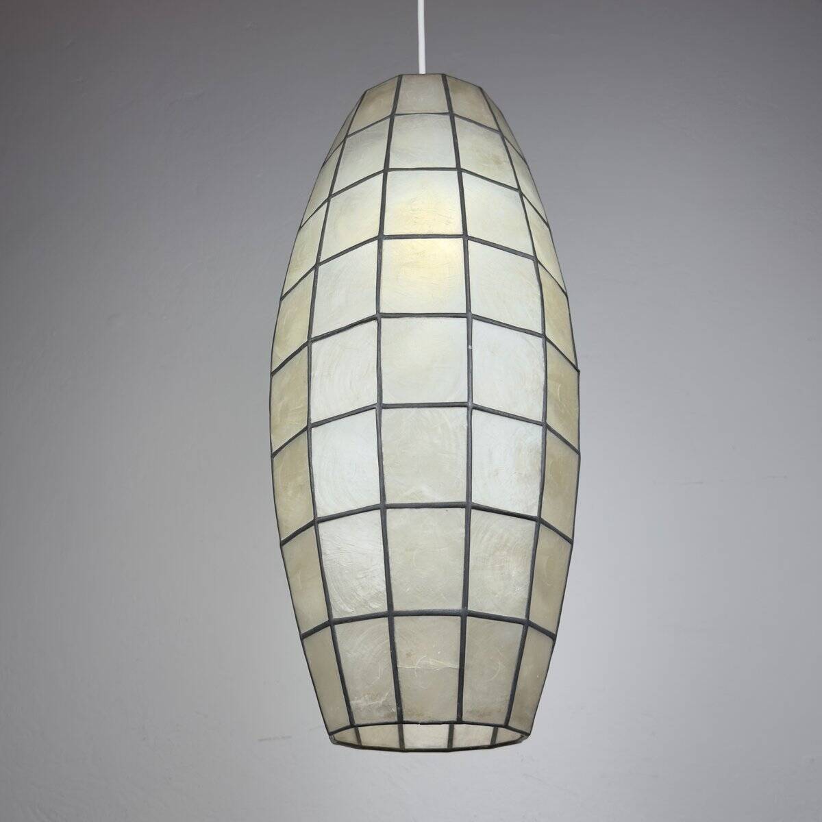 Vintage Capiz Shell Pendant, Italy, 1960s