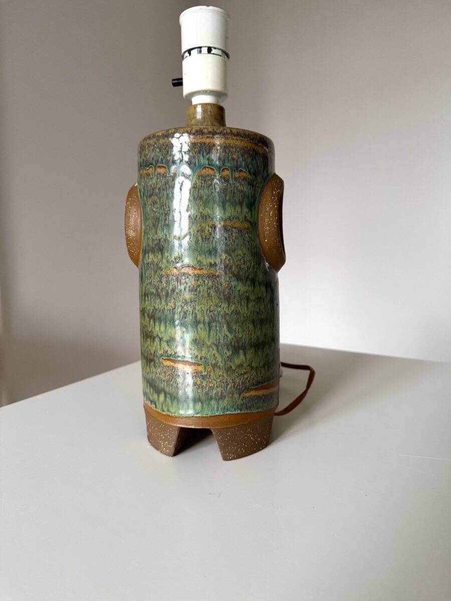 Ceramic Table lamp by Michael Andersen Bornholm, Denmark, 1960s