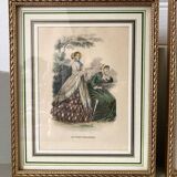 3 tableaux gravure de mode