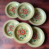 6 K&G Luneville French ceramic soup plates, Ø 22.8 cm